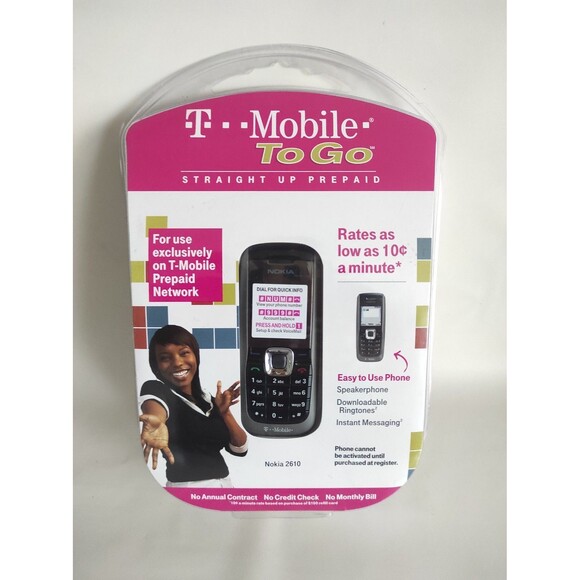 Nokia 2610 - Black (T-Mobile) Cellular Phone RARE SEALED